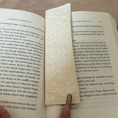 Ivory Birdsong Handmade Fabric Bookmark