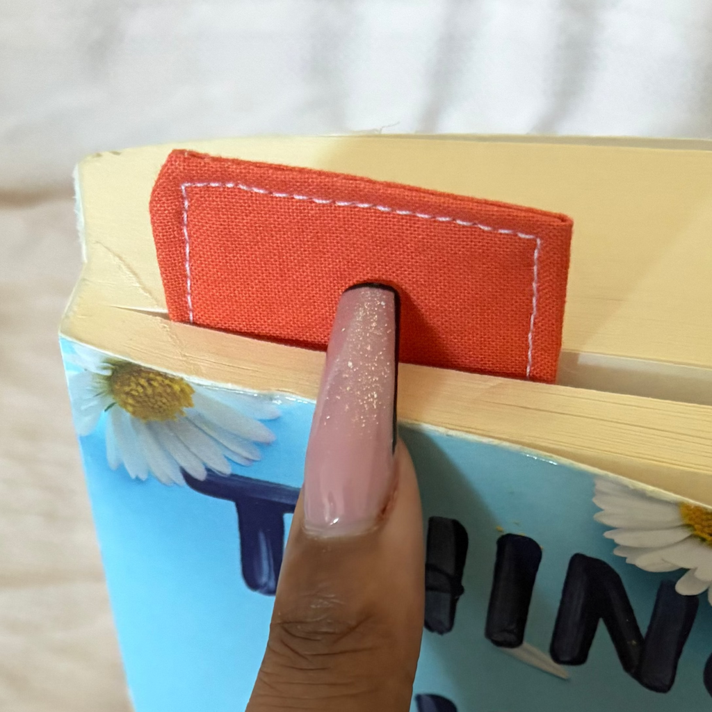 Solid Color Handmade Fabric Bookmark