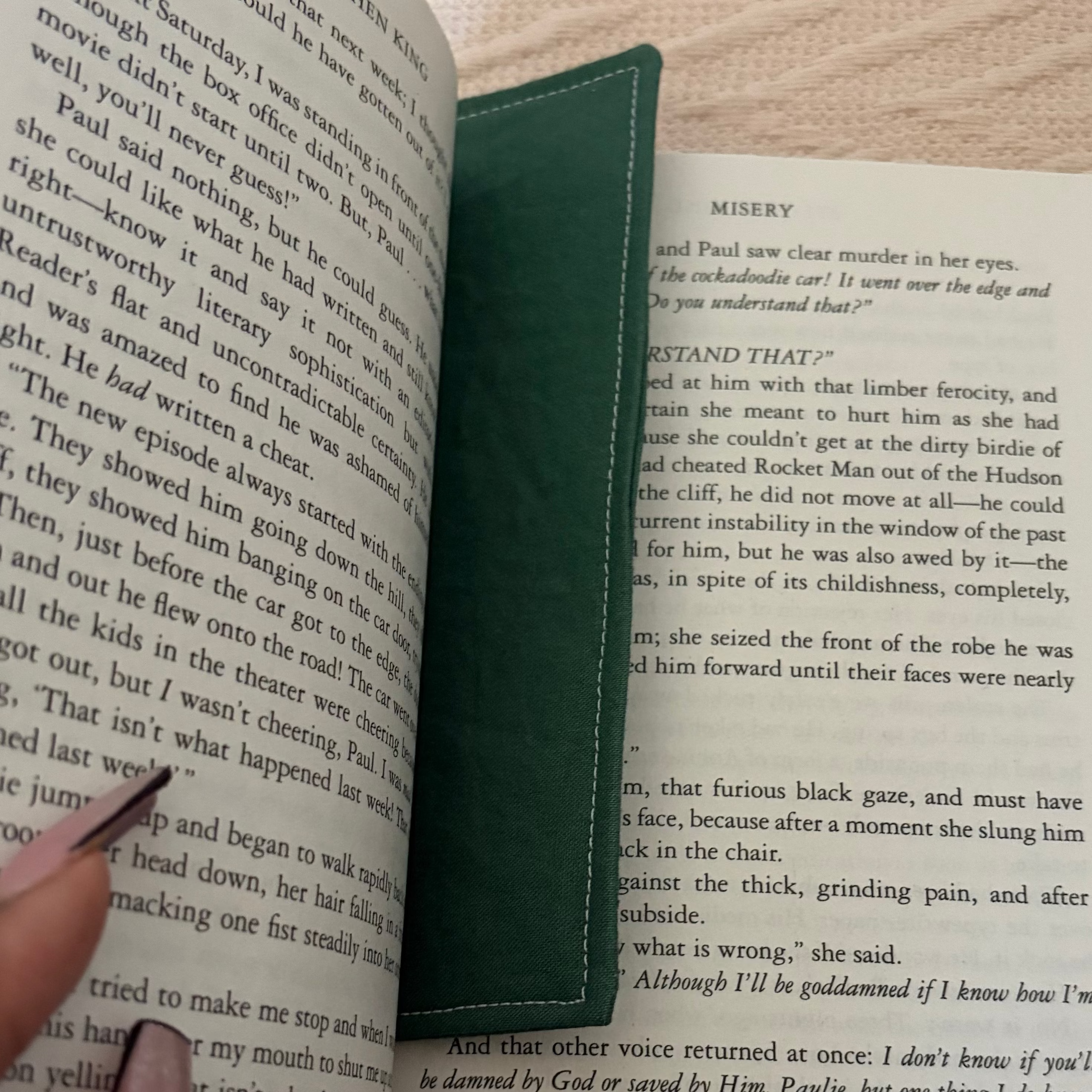 Solid Color Handmade Fabric Bookmark