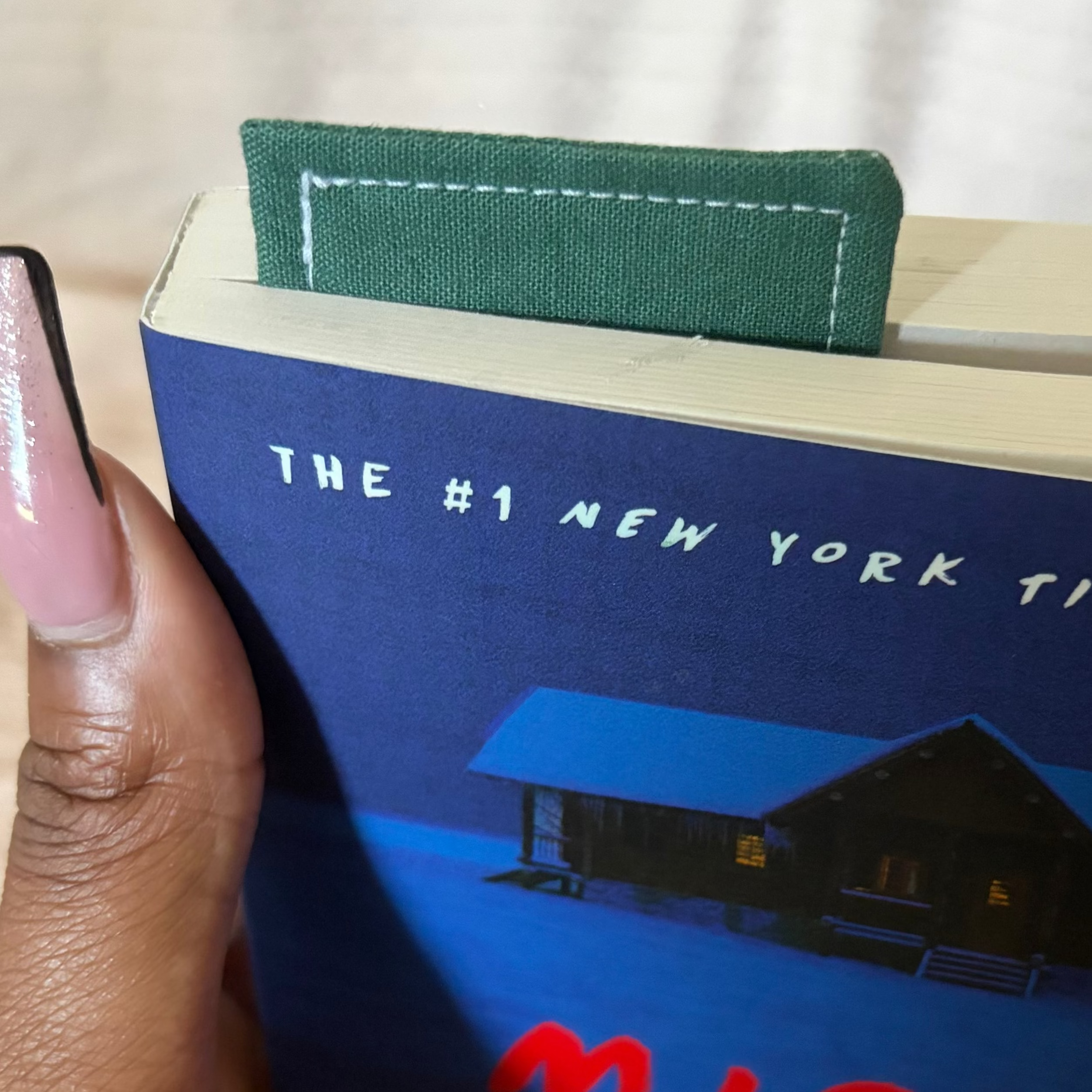 Solid Color Handmade Fabric Bookmark