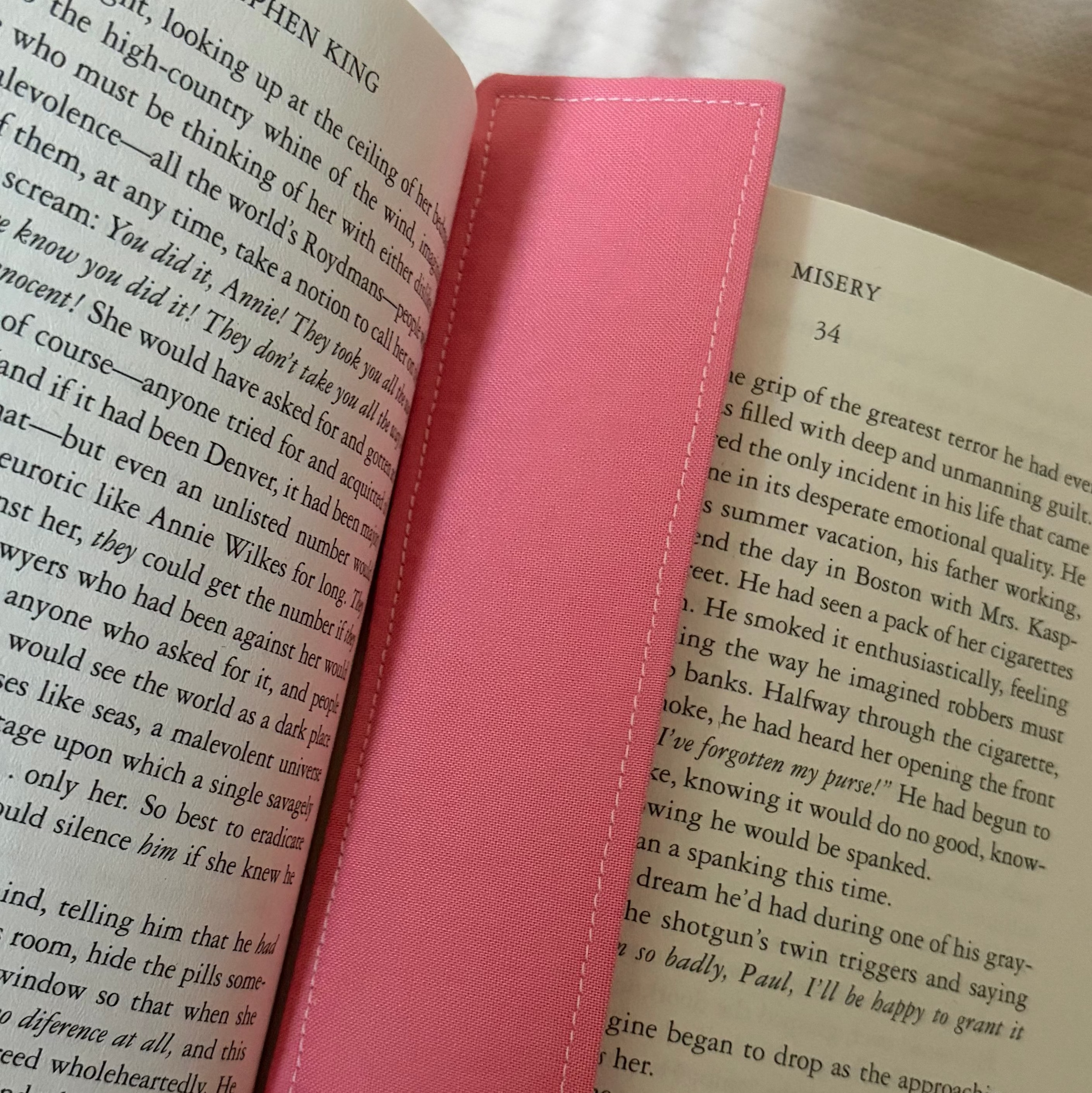 Solid Color Handmade Fabric Bookmark