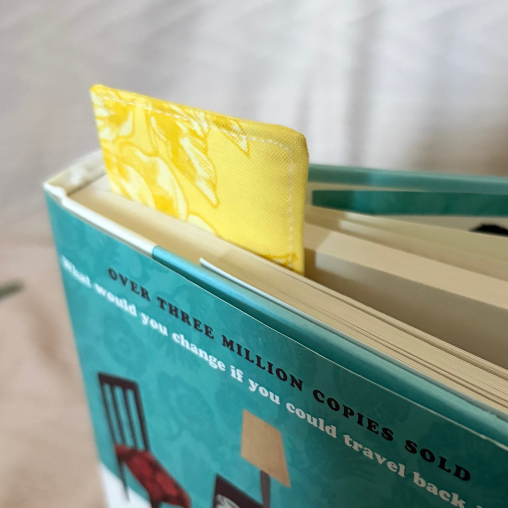 Golden Garden Handmade Fabric Bookmark