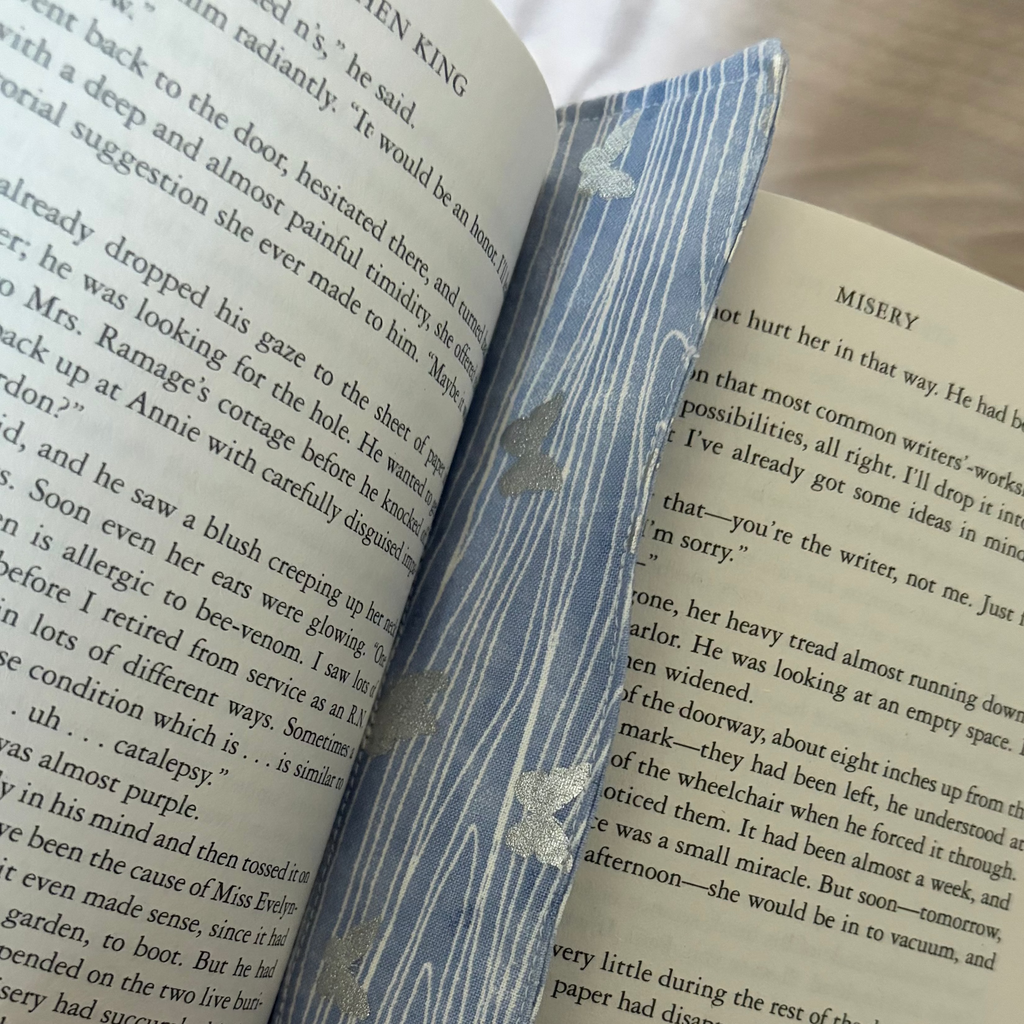 Morning Butterfly Handmade Fabric Bookmark