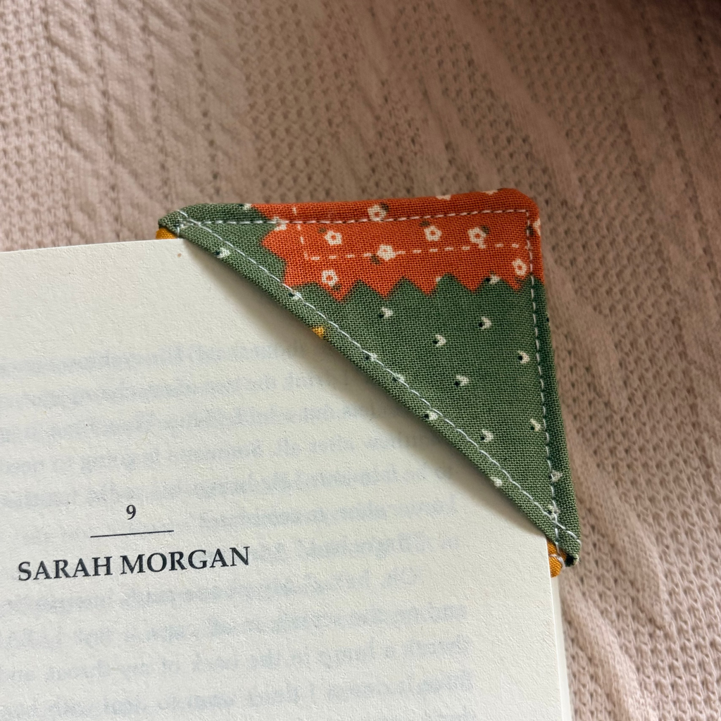 Harvest Patch Fabric Corner Bookmark