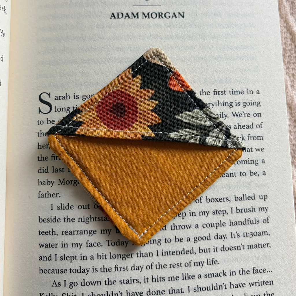 Woodland Whimsy Fabric Corner Bookmark